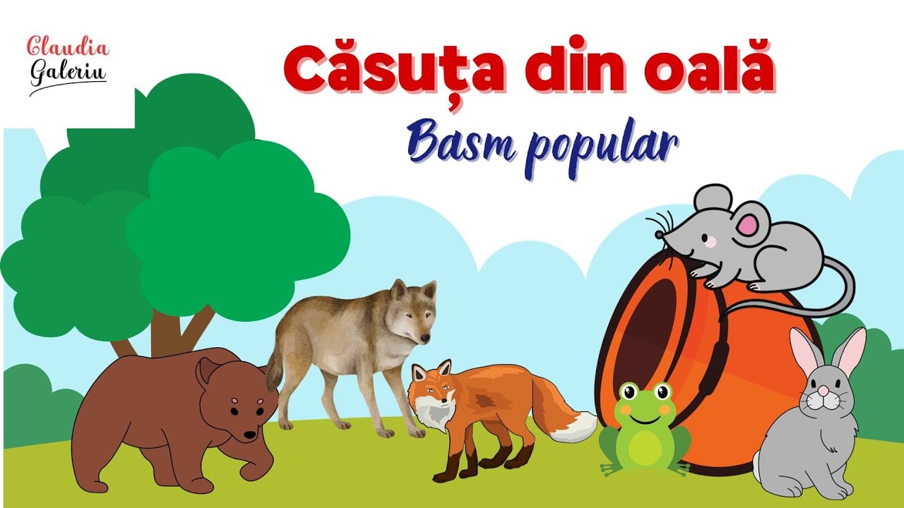 Căsuța din oală /Basm popular/Basme/Povești citite pentru copii/Povești cu animale ❤️🐀🐸🐇🦊🐺🐻