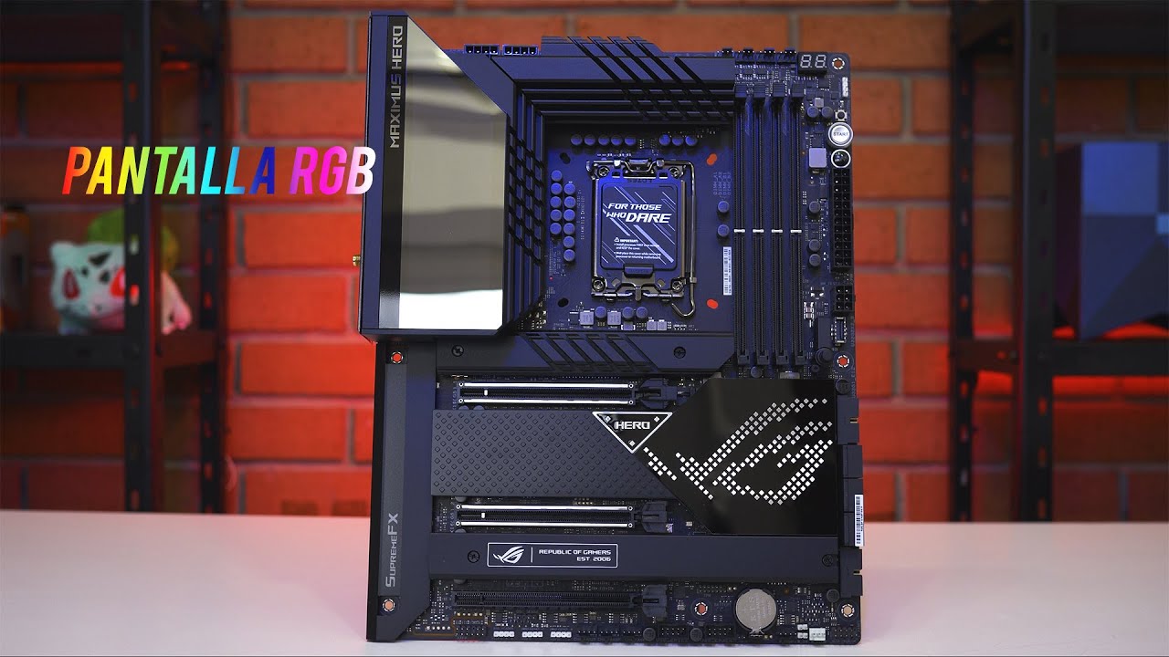 ASUS ROG MAXIMUS Z690 HERO 😱 TRAE PANTALLA RGB!! 🌈