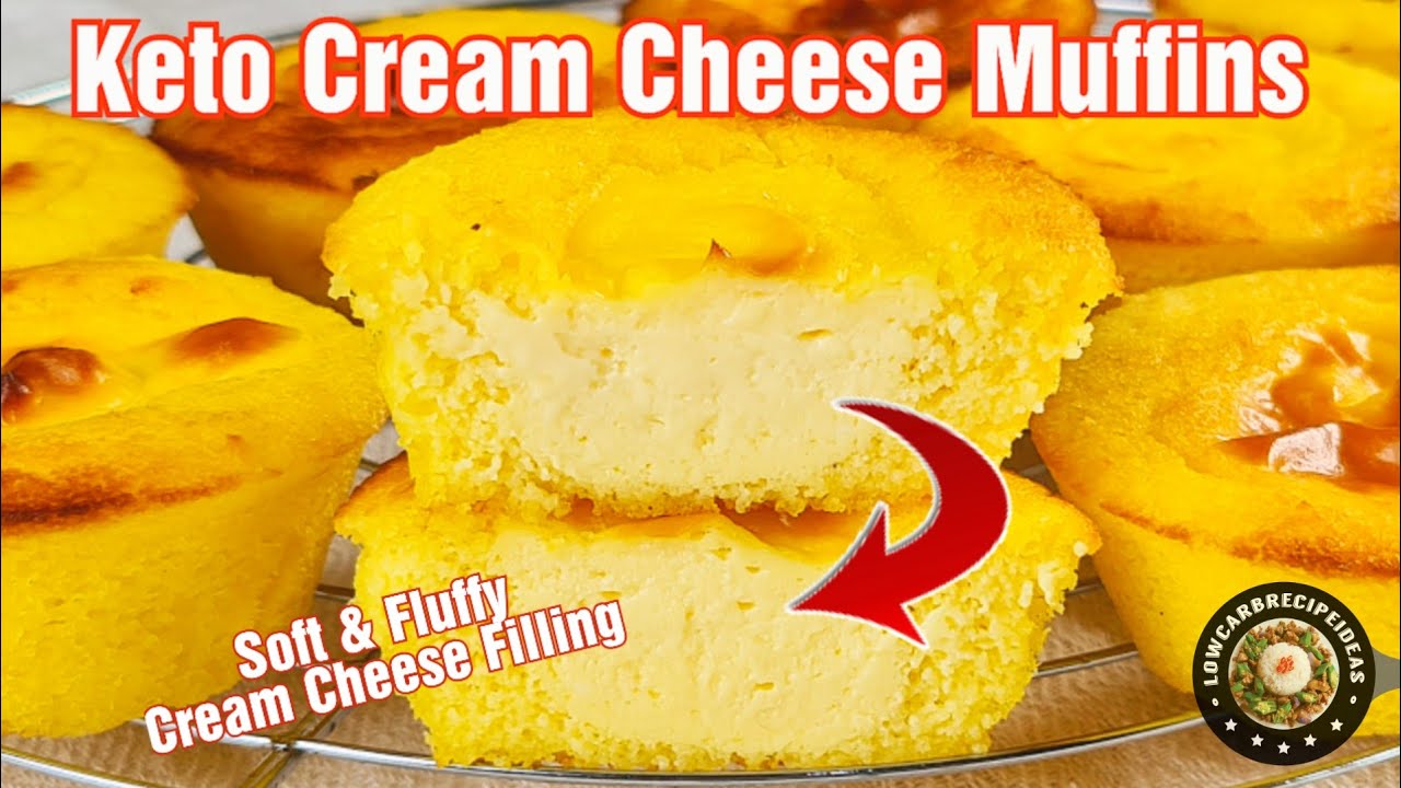 HOW TO MAKE KETO CREAM CHEESE MUFFINS V2.0 | SOFT & FLUFFY | DELICIOUS CREAM CHEESE FILLINGS