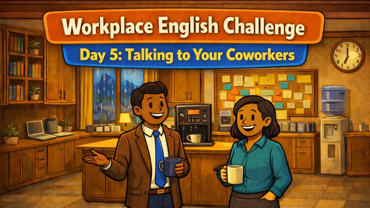 Easy English Listening Practice | Day 5: Talking to your Boss and Coworkers | English Podcast