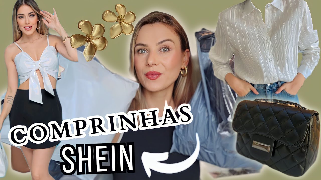 COMPRINHAS SHEIN | CAMISA| ACESSÓRIOS | ROUPAS DE ACADEMIA| BOLSA.