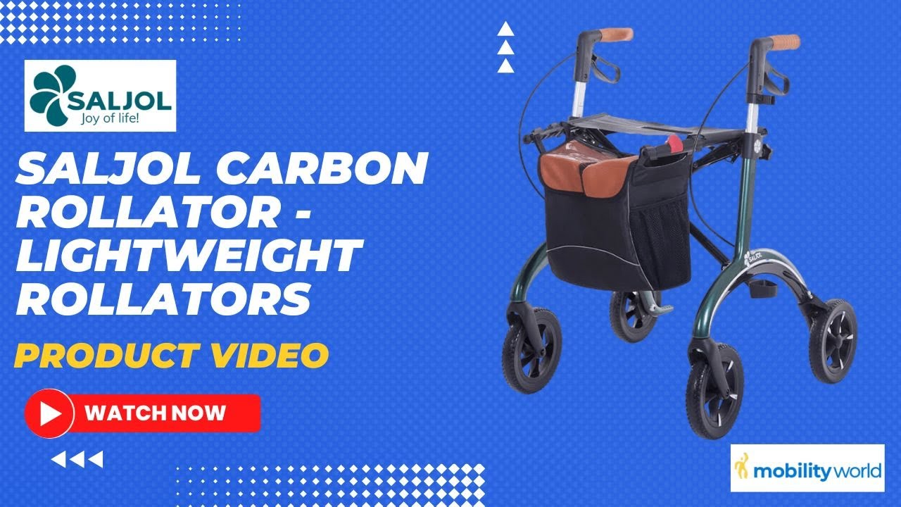 Mobility World Ltd UK - Saljol Carbon Rollator   Lightweight rollators