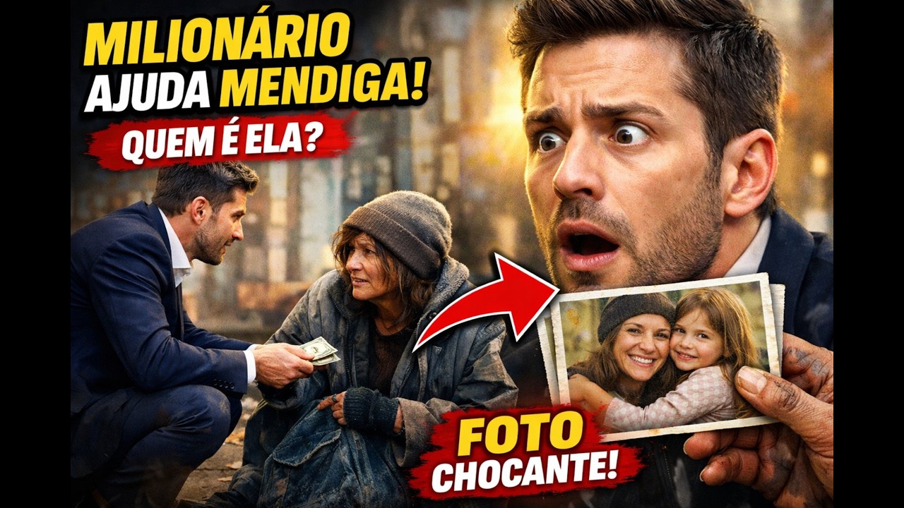 A mendiga mostrou uma foto… e o milionário não acreditou no que viu!
