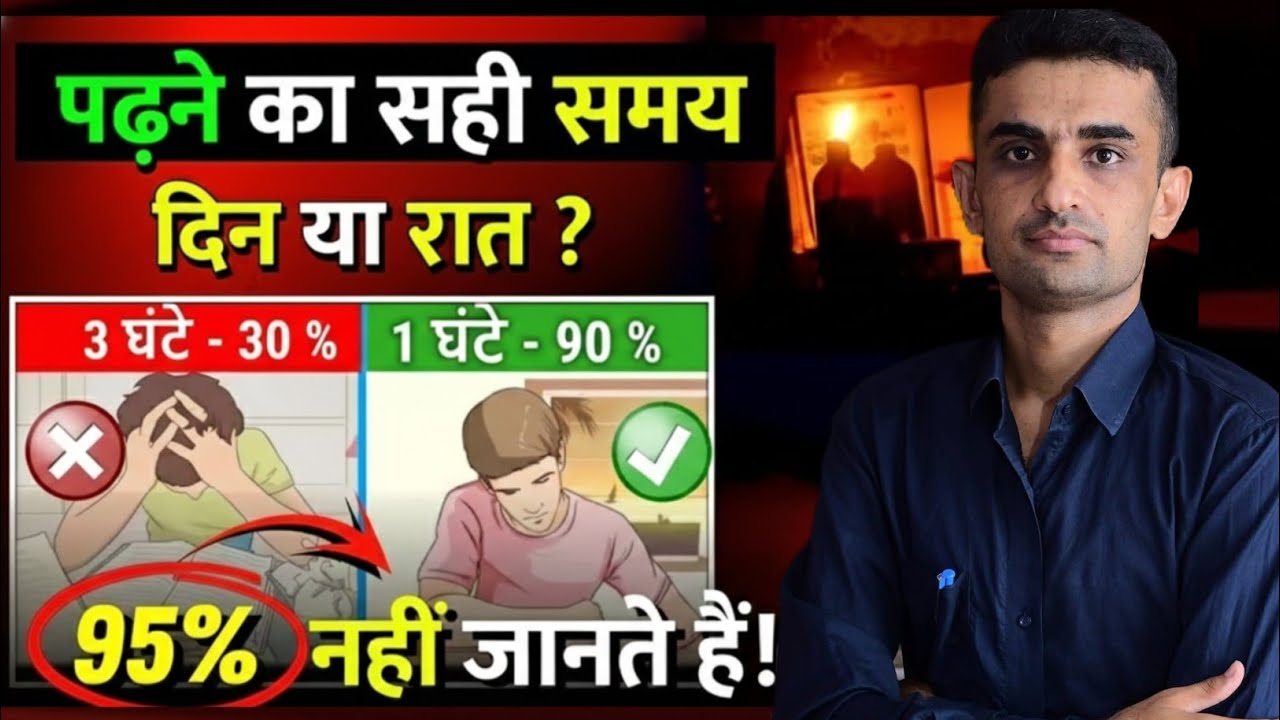 पढ़ने का सही समय क्या हैं? | Best Time to STUDY and SCORE 95%* | 