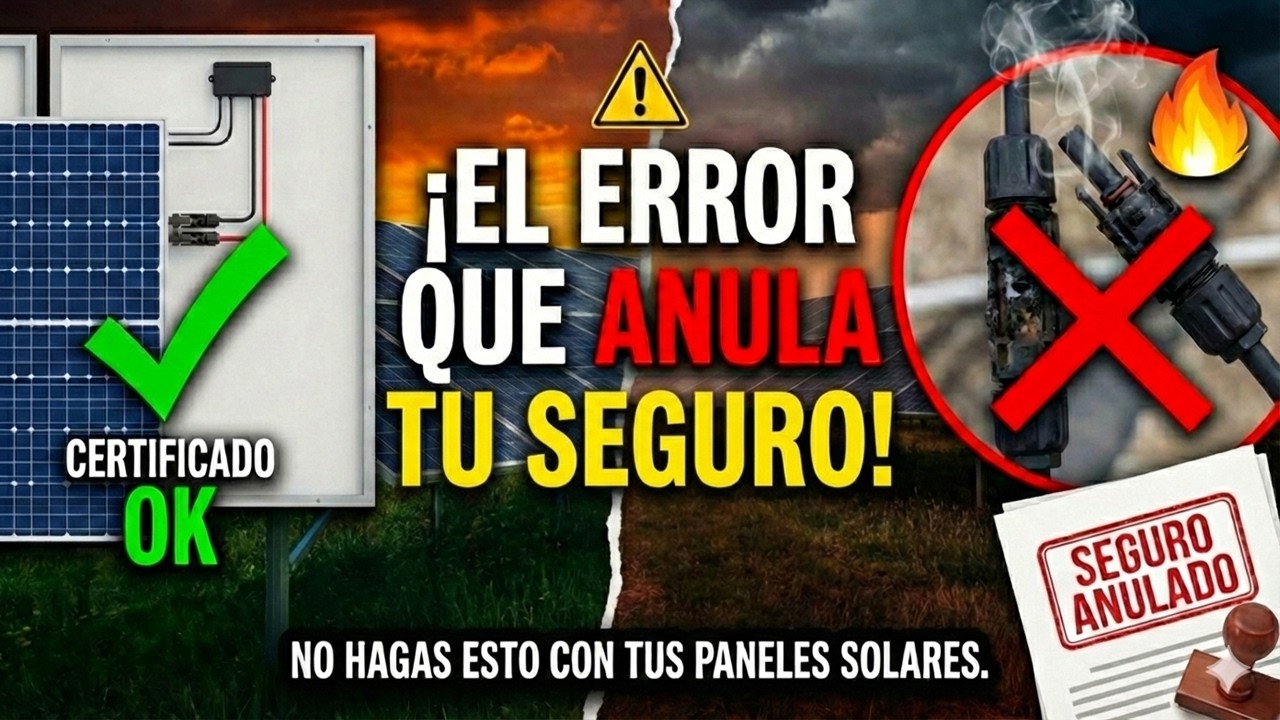 ⚠️ El Peligro de Mezclar Conectores en Paneles Solares: ¿Cubrirá el Seguro? 🚫