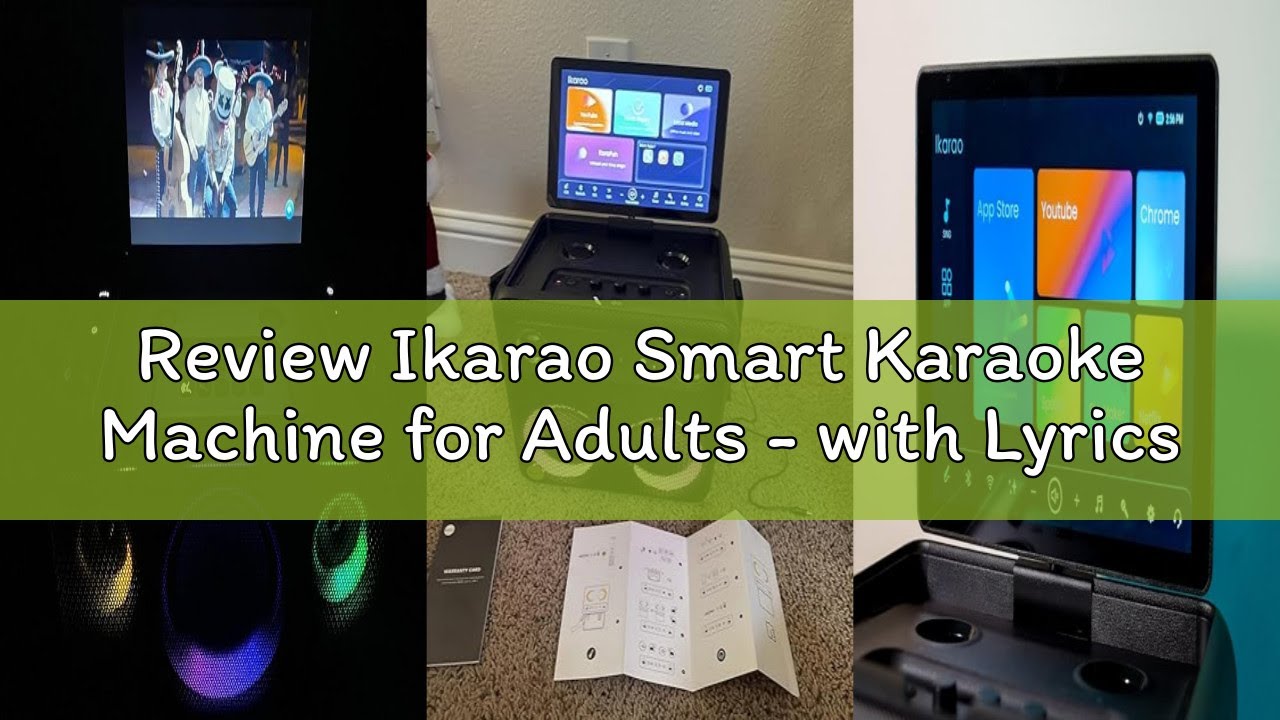 Review Ikarao Smart Karaoke Machine for Adults - with Lyrics Display, 32GB Karaoke Tablet, 2 Wireles