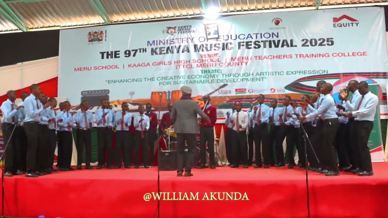 PUMWANI BOYS CHOIR Perfoming Wendenda by Mbilia bel and Tabuley at the Kmf 2025 Meru county edition.