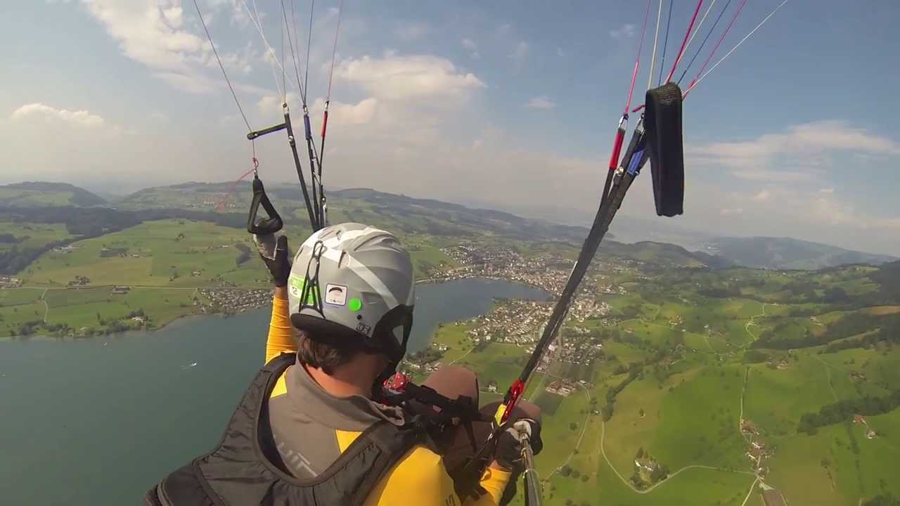 Paragliding at Rigi Mountain, Switzerland
