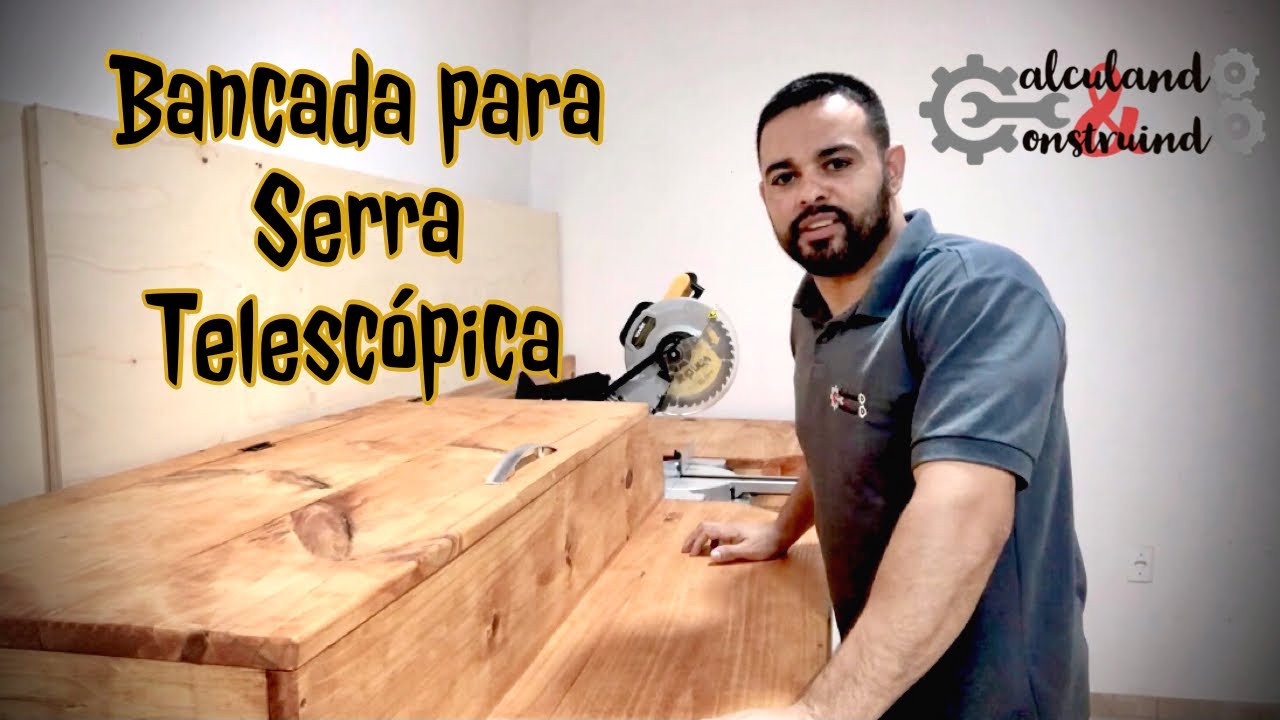 Bancada para serra esquadria telescópica