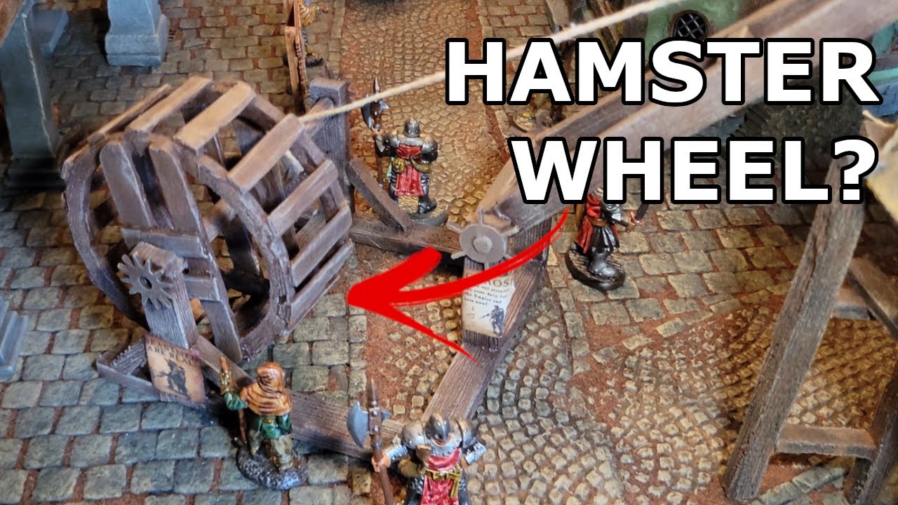 Making a Treadwheel Crane | Interactive Terrain for D&D