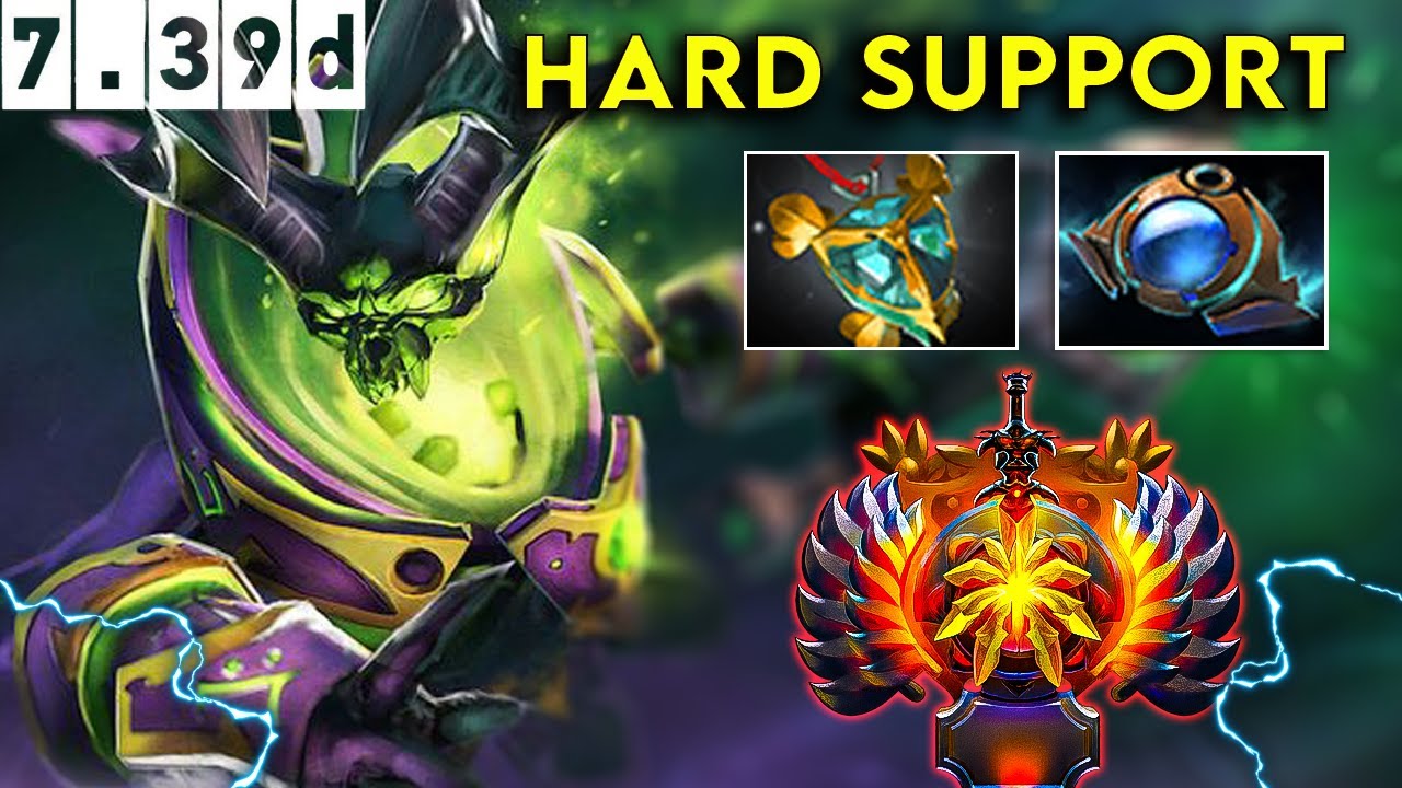Pugna Immortal Hard Support - Dota 2 Patch 7.39d Pro Pub Gameplay