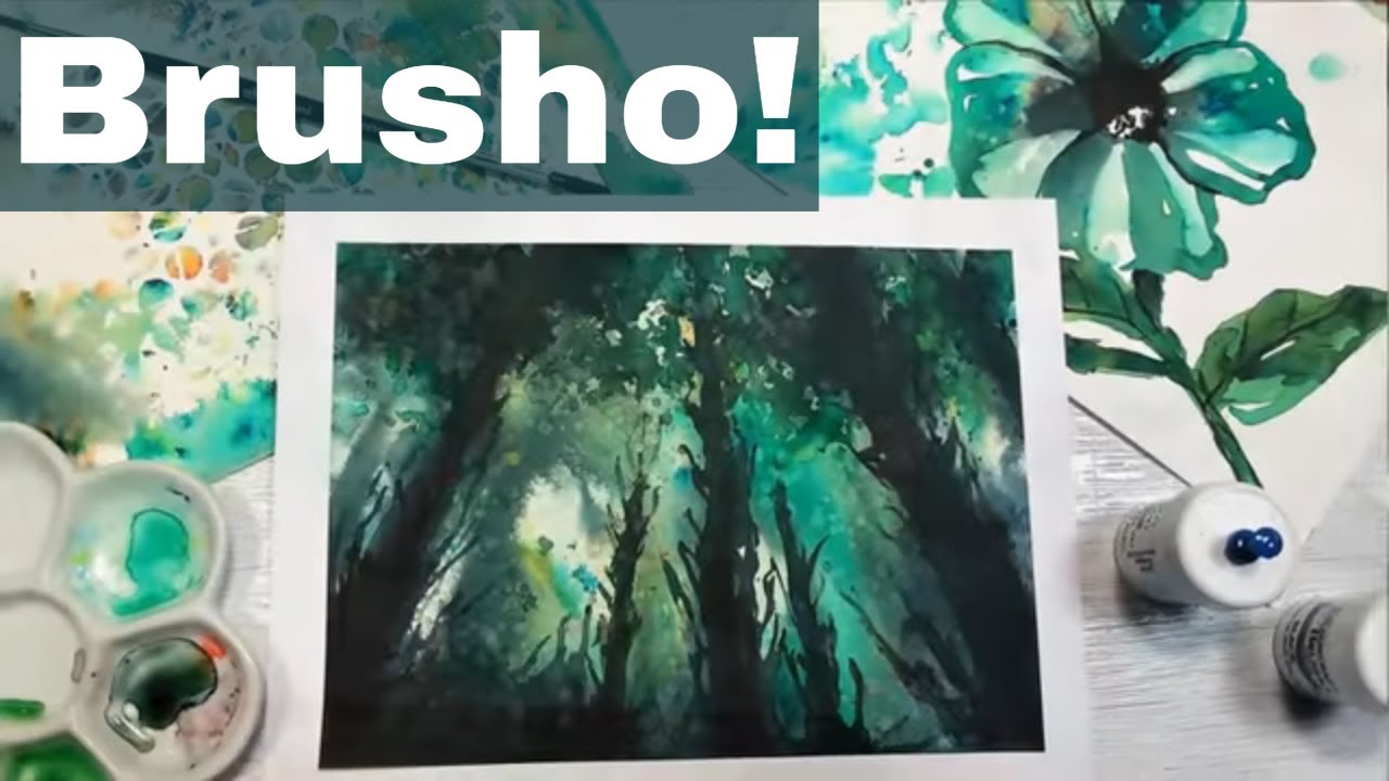 Enchanted Forest Painting & Brusho Experiments // Smart Art June 2018