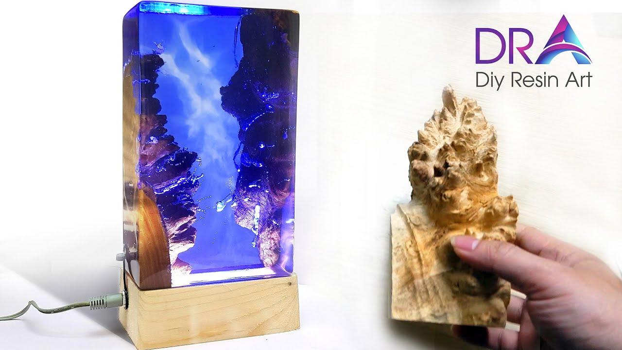 Easy making Epoxy Resin lamp | Diy Resin Art