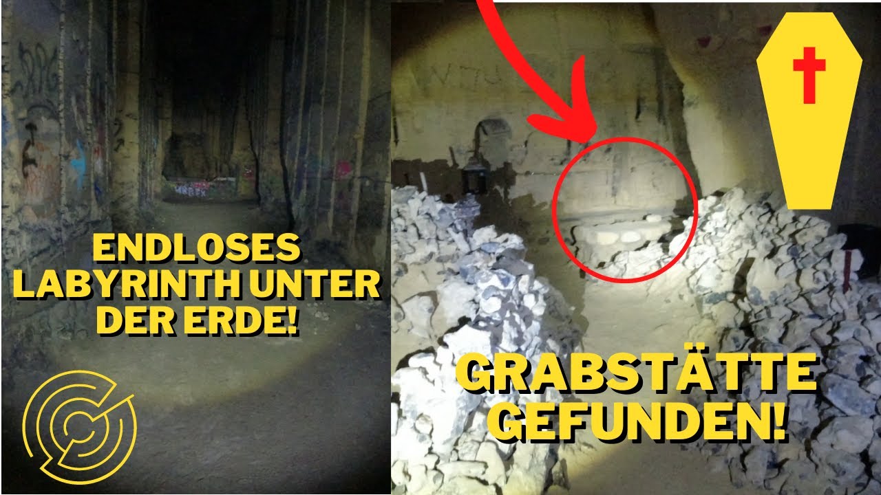 LOSTPLACE // Die MERGELGROTTE 👺⚰️ // Riesige unterirdische Höhle 😱 // Haben wir uns verlaufen? 🏃🔦