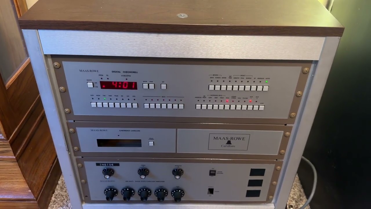 MY OWN SYSTEM! - 1985 Maas-Rowe Digital Chronobell I w/ Tape Player - Hour Strike, Peals, FULL DEMO!