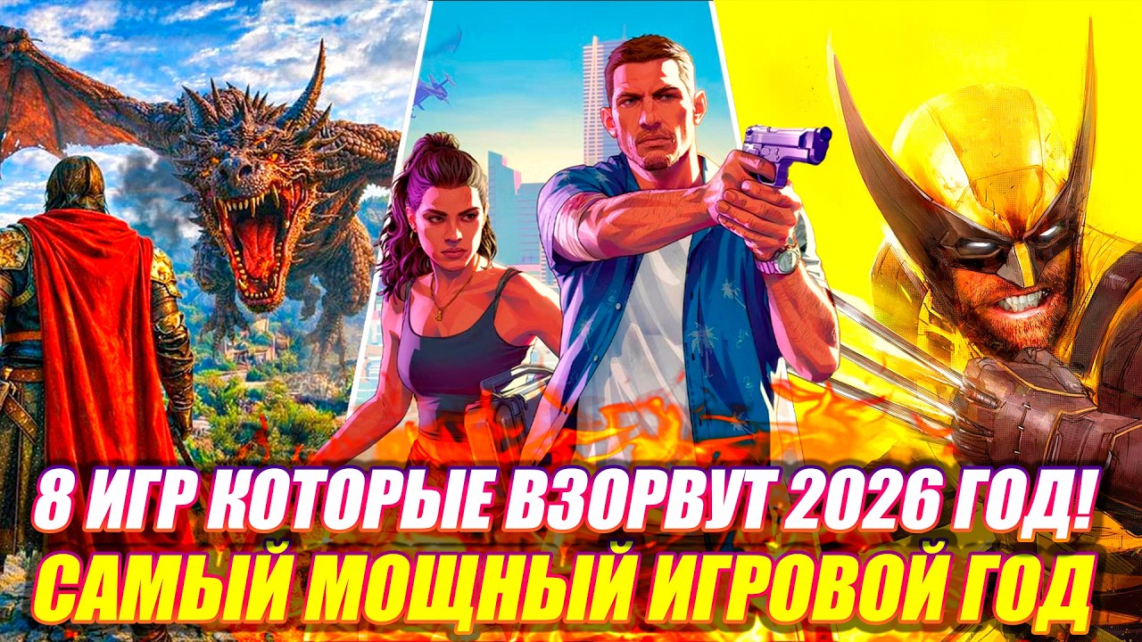 8 ЛУЧШИХ ИГР КОТОРЫЕ ВЫЙДУТ В 2026 ГОДУ | ЭТИ ИГРЫ СДЕЛАЮТ 2026 ЛЕГЕНДАРНЫМ!