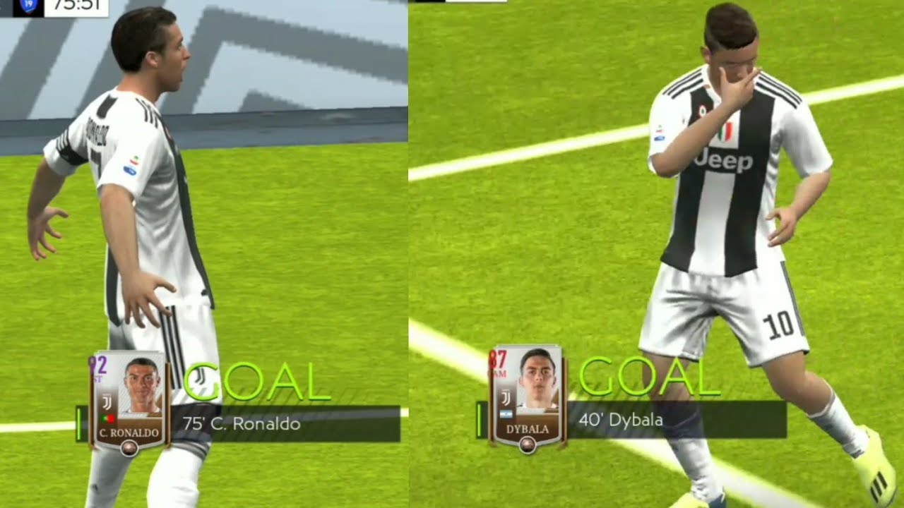 Ronaldo-Dybala-Matuidi Celebration || FIFA Mobile Beta
