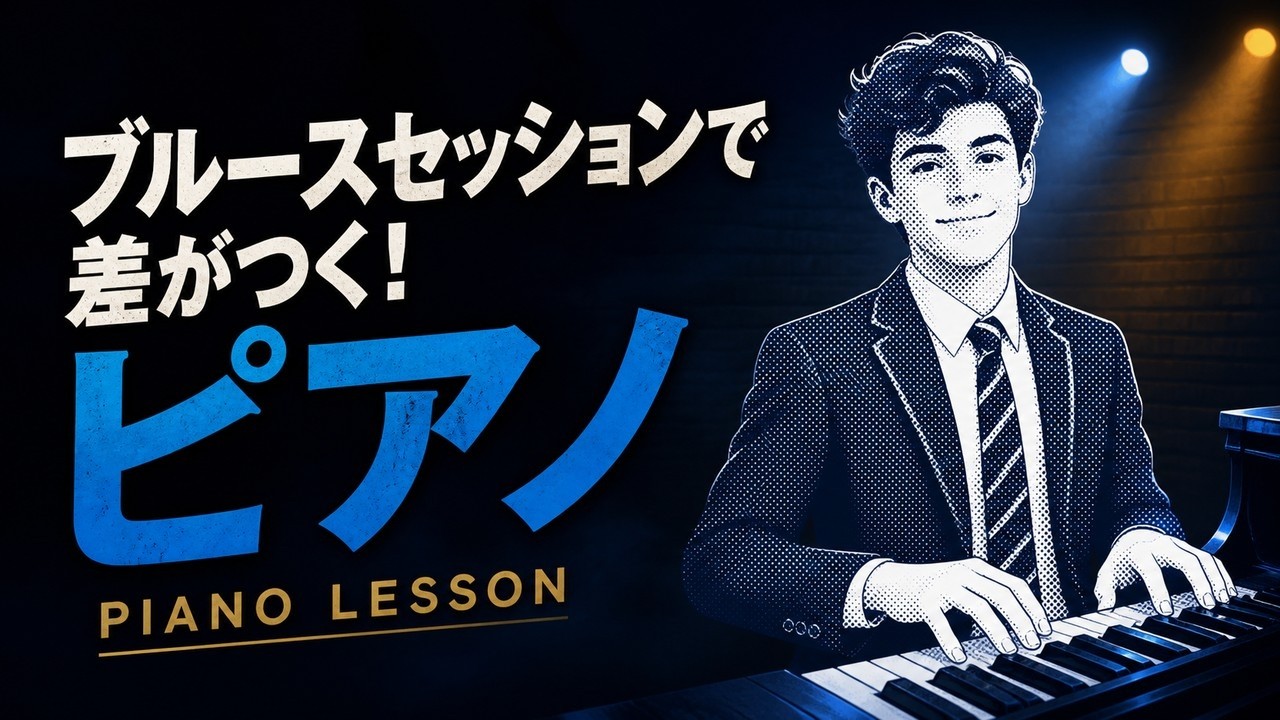 ブルースセッション ピアノ弾き方