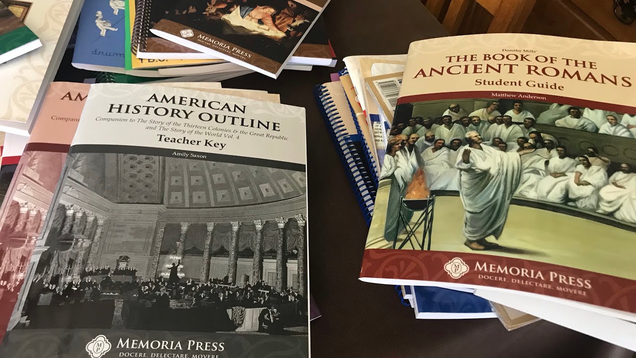 Huge Memoria Press homeschool curriculum haul for my 6th grader