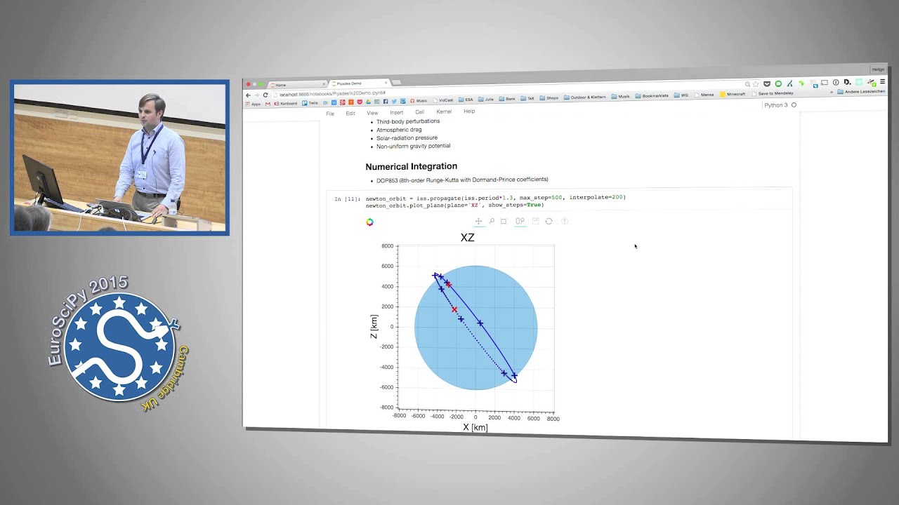 Space Mission Design with Python | EuroSciPy 2015 | Helge Eichhorn