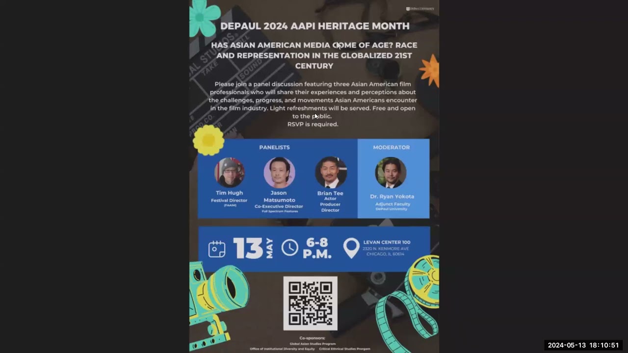 DePaul 2024 AAPI Heritage Month : Has Asian American Media Come of Age?
