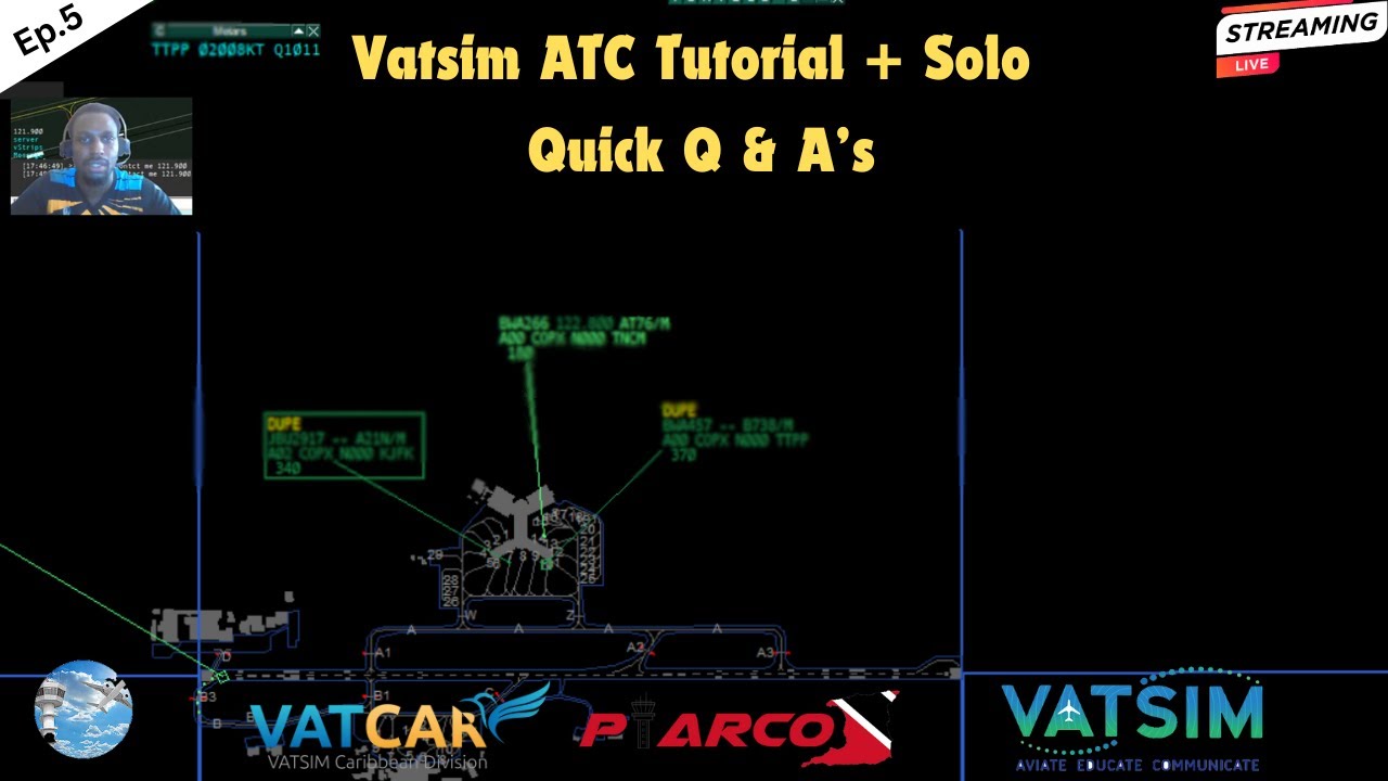 Vatsim Piarco FIR|  VATSIM ATC  Ep.5