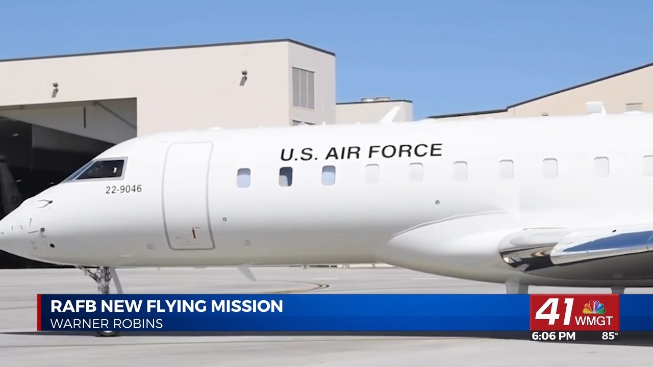 New E-11A BACN aircraft at Robins Air Force Base enhances military defense communications