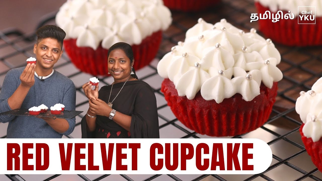 Red Velvet cake recipe in Tamil | How to make Red Velvet Cake in Tamil | Eggless cake in Tamil