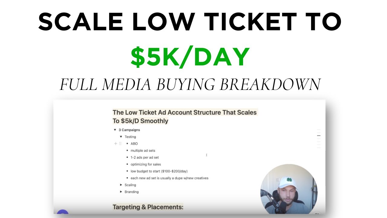 How To Scale Your Low Ticket Funnel To $5k Per Day - Full Media Buying Breakdown
