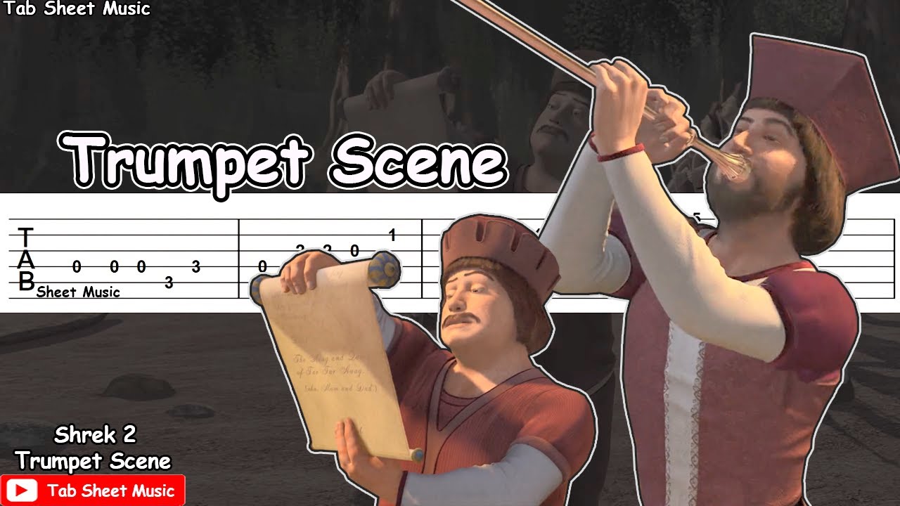 Shrek 2 - Trumpet Scene Guitar Tutorial