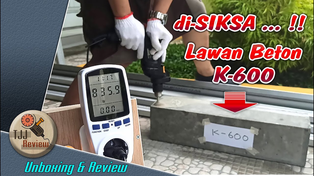 Nyiksa bor tembok lawan beton K-600 | IMPACT DRILL DOLIZ BA670