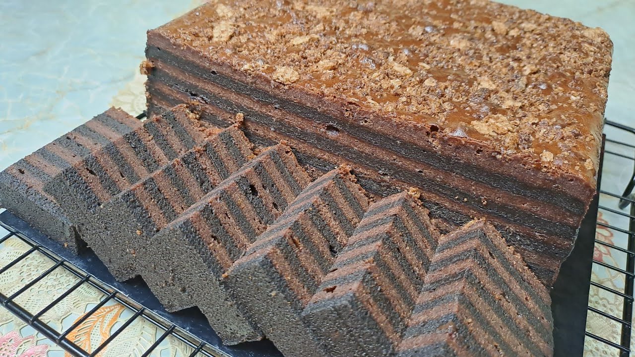 kek lapis aiskrim coklat
