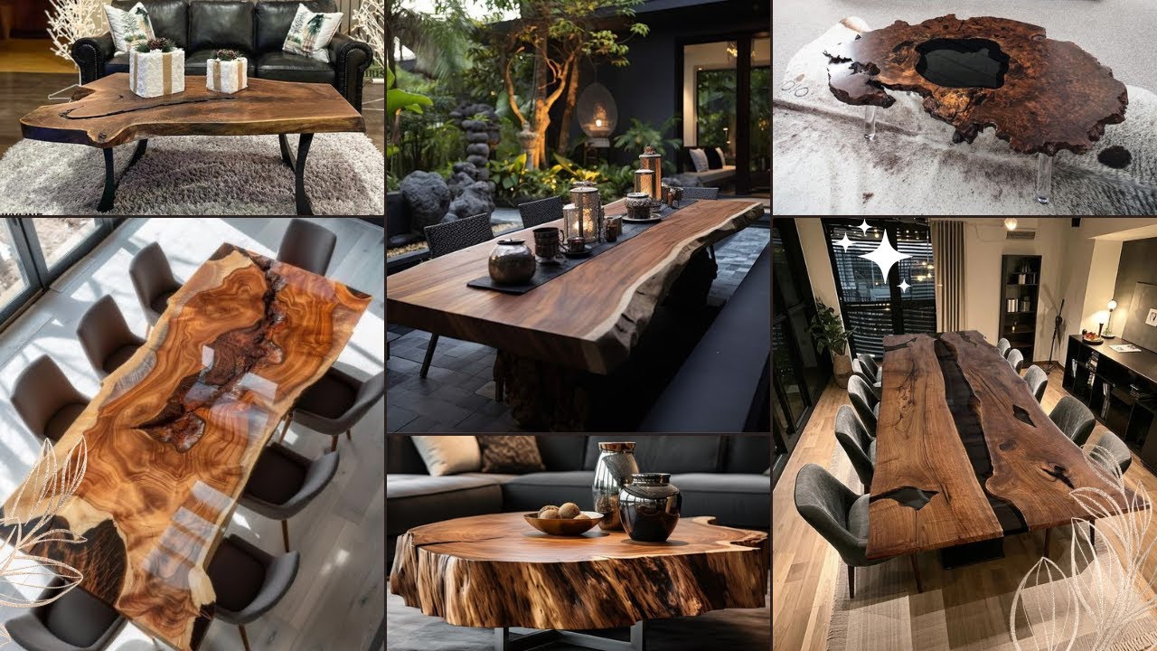 От дерева к чуду: потрясающие идеи для стола Live Edge River Table для вашего дома