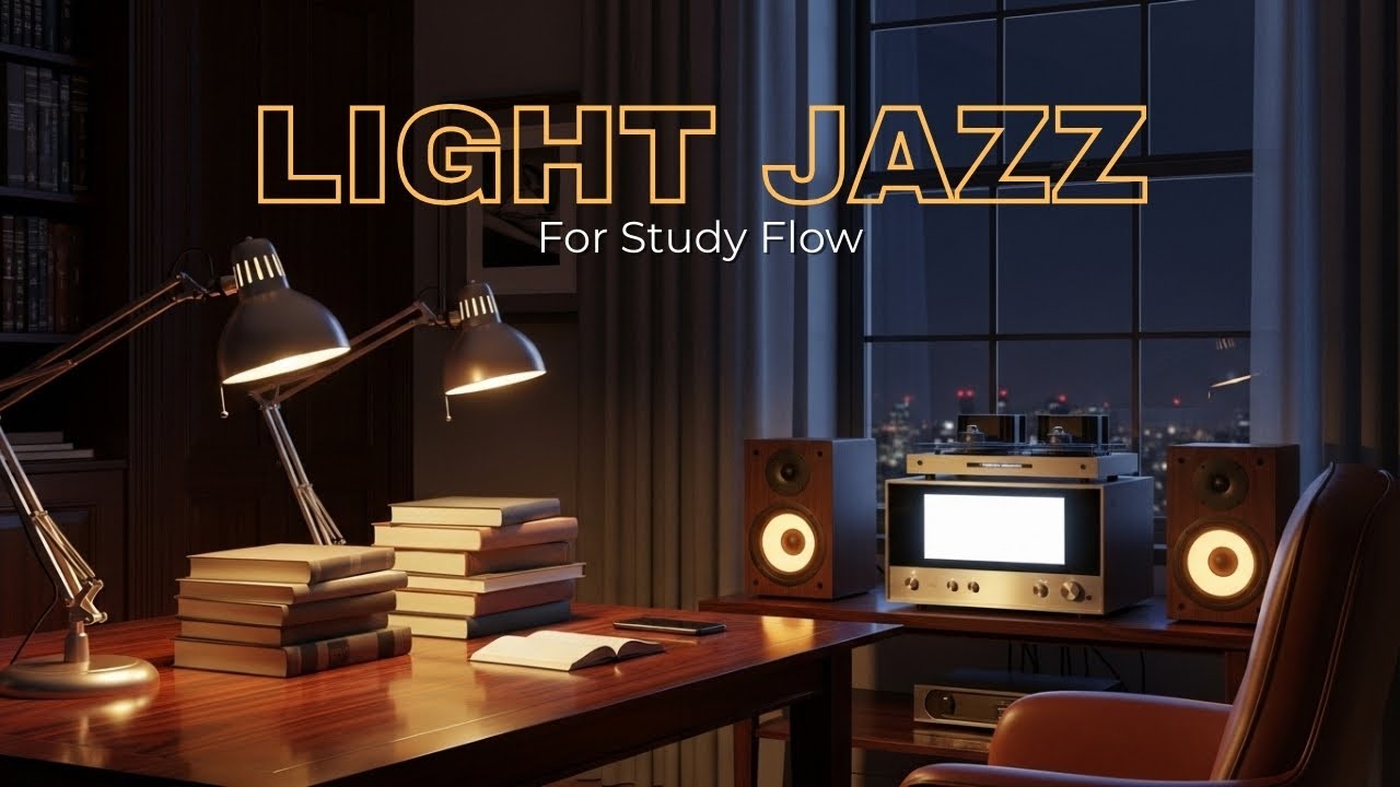 Light Jazz Instrumental for Deep Study Focus 🎧 Calm Background Music