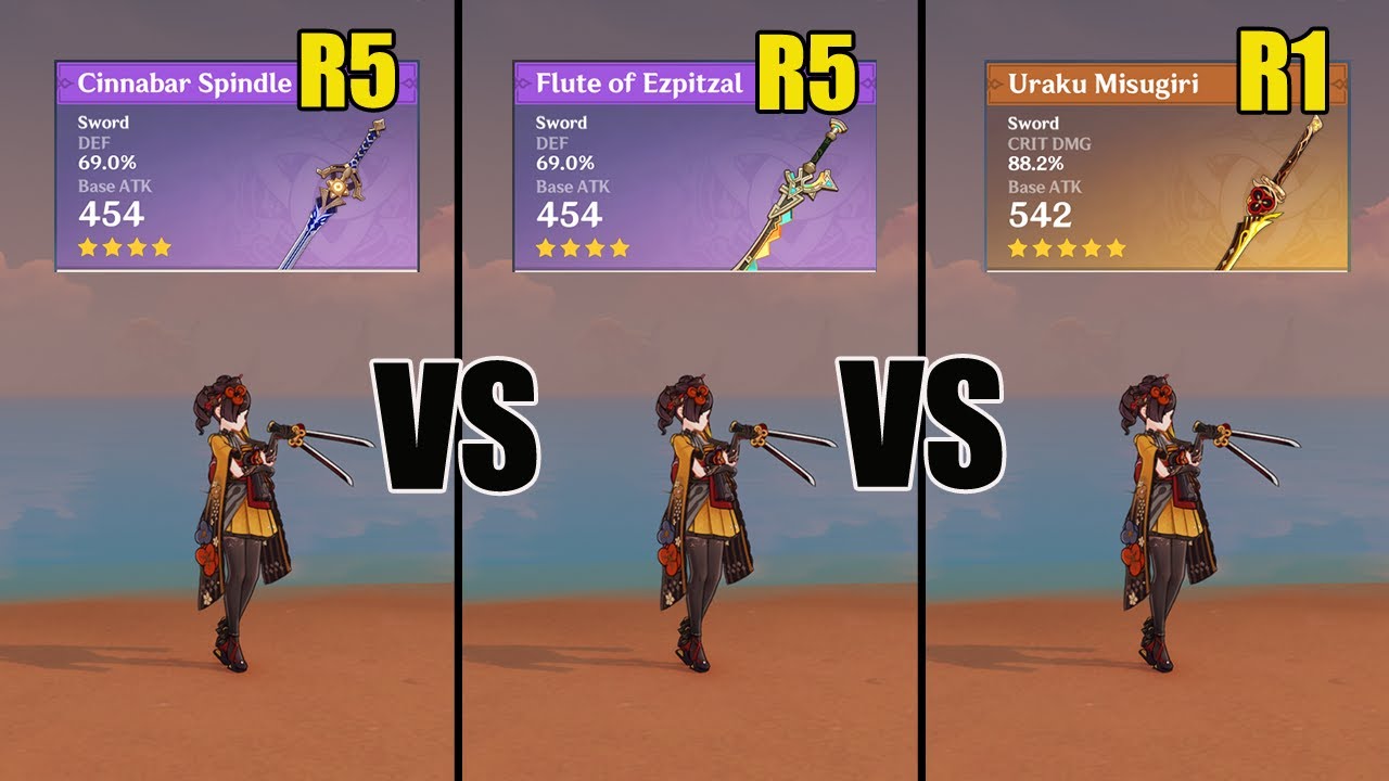 BEST Chiori Weapon - F2P vs P2W Weapons // Genshin impact
