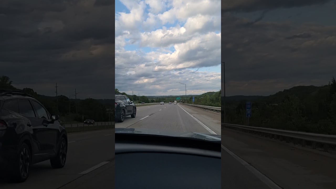 Traffic flow on a beautiful night at NKY USA I-275W #trafficflow #shorts