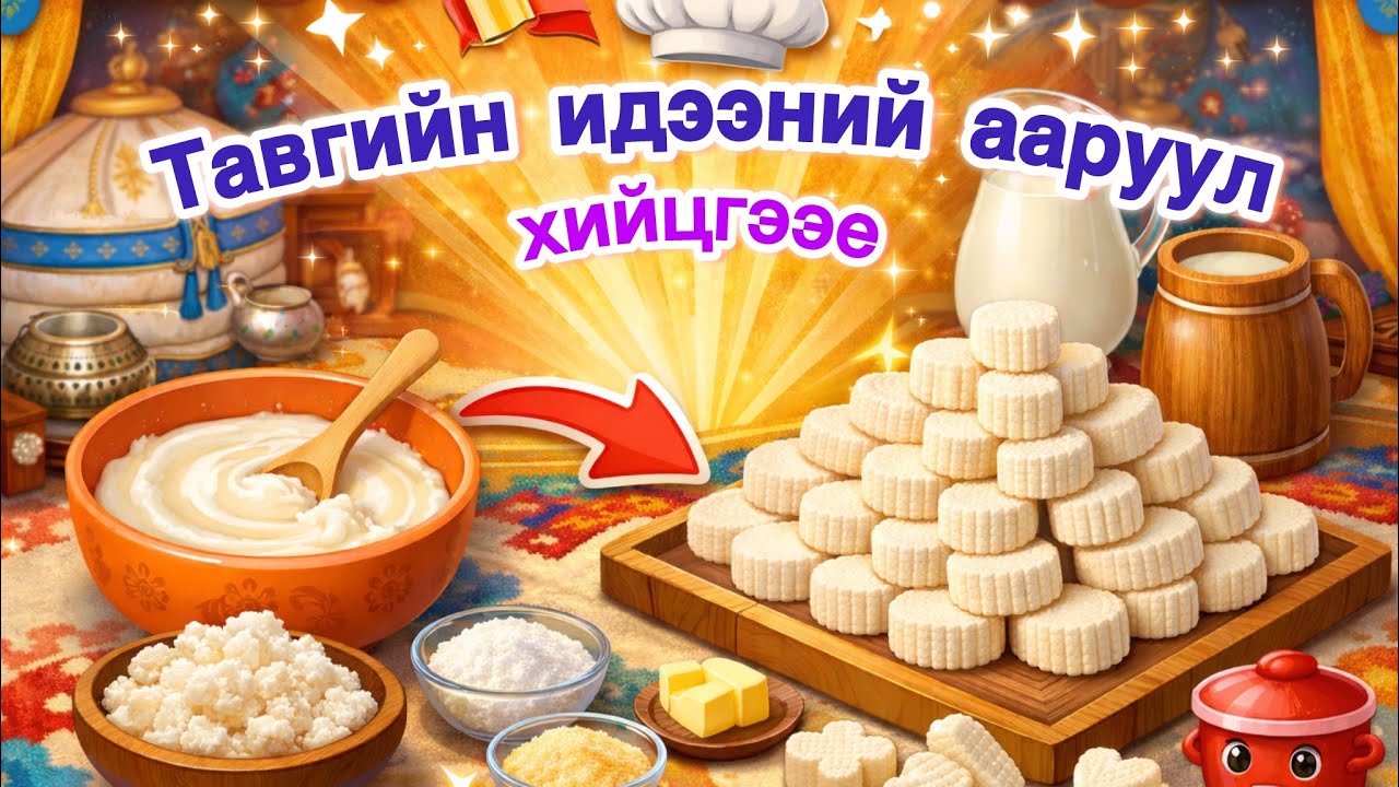 Тавгийн идээний ааруул хийх арга. #ааруул #easyrecipe #dried #curd 