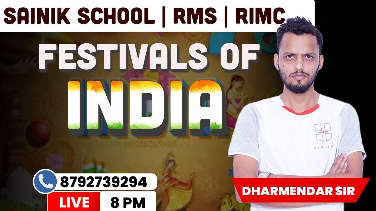 Festivals of India for Competitive Exams | Sainik School Gk Question | Sukhoi Academy Live Class