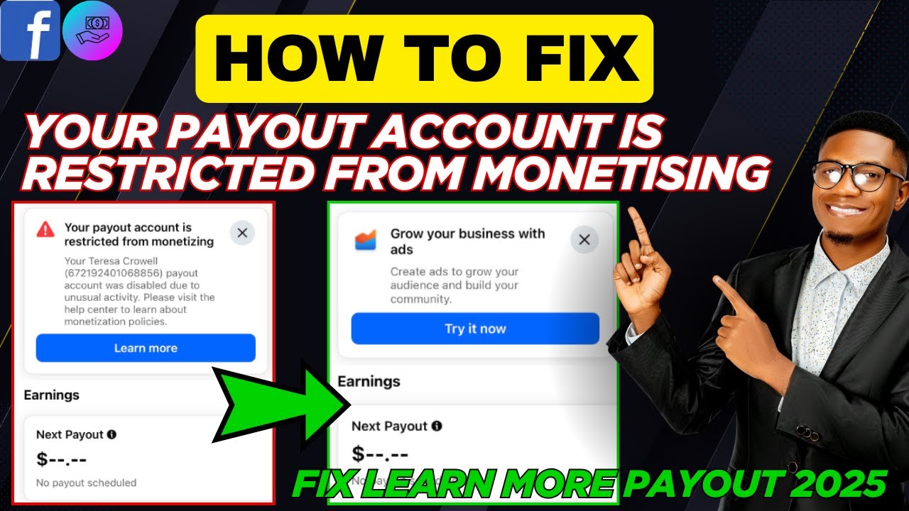 Fix Facebook Payout Disabled &ndash; &ldquo;Learn More&rdquo; Issue Explained & Solved (2025 Update)