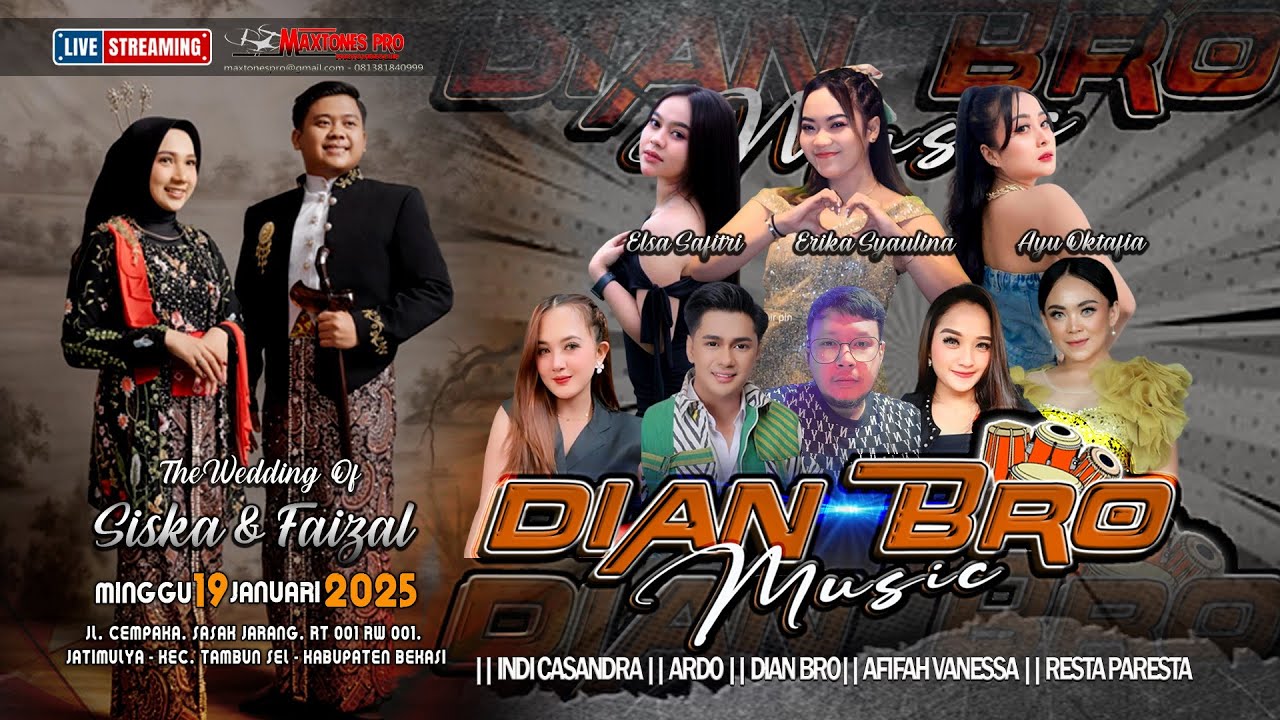 LIVESTREAMING  Dian Bro Music Wedd  Siska & Faizal  Minggu 19 Januari 2025 - Sasak Jarang