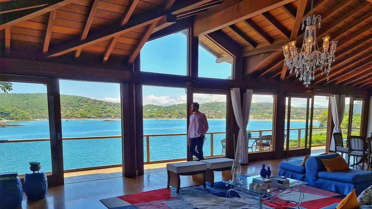 MANSÃO DE NOVELA DEBRUÇADA NO MAR DE BÚZIOS RJ ⚜ CLIFF HOUSE ⚜
