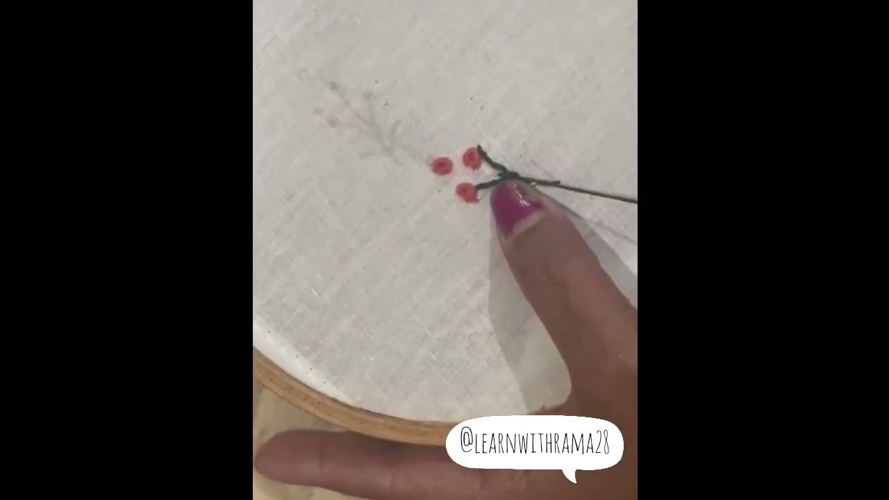 Hand Embroidery: Decorative Rose Stitch for Dress & Cushion #handembroidery#stitching#embroideryart 