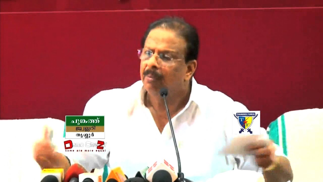 K Sudhakaran to media;Democrazy on 17-10-15-Part C