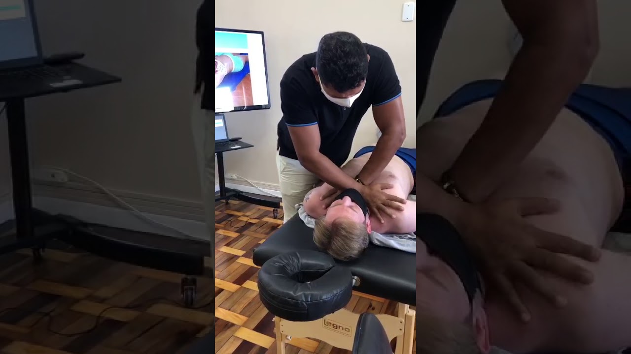 RENATO CARVALHO Doutor Dor COMO FAZER AJUSTE NA ESTERNOCLAVICULAR (QUIROPRAXIA) (FISIOTERAAPIA)