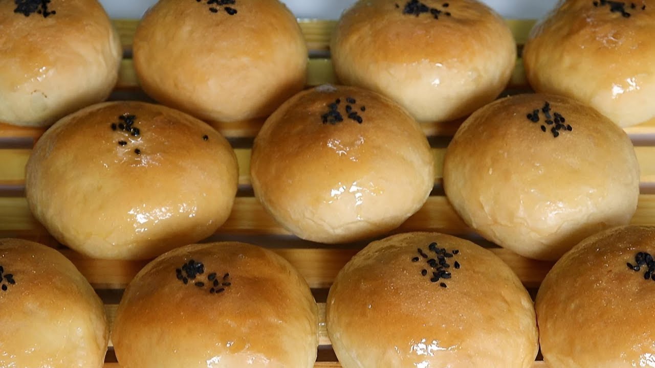Resepi Roti Bun Kacang Hitam / Red Bean Bun / Roti Bun Inti Kacang Hitam / Roti Bun Tanpa Telur