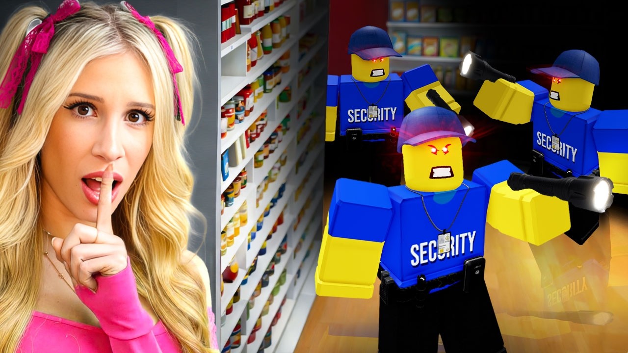 TRAPPED OVERNIGHT in a Roblox Mega Store!