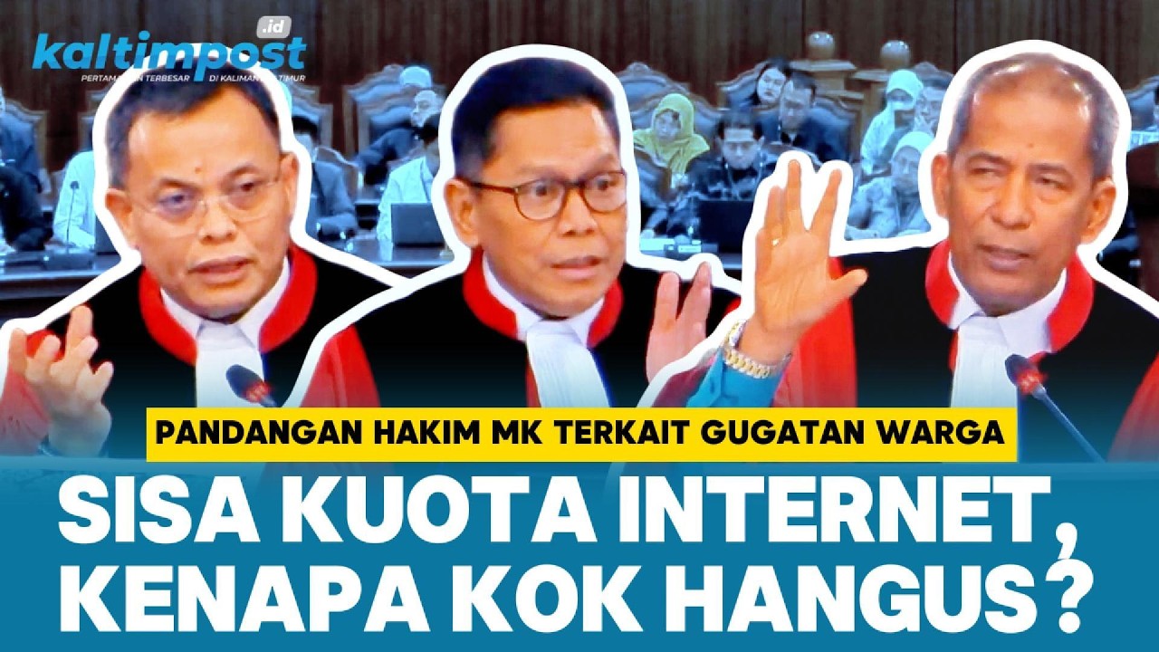 Saldi Isra dan Sejumlah Hakim MK Soroti Polemik Sisa Kuota Internet Hangus yang Digugat Warga