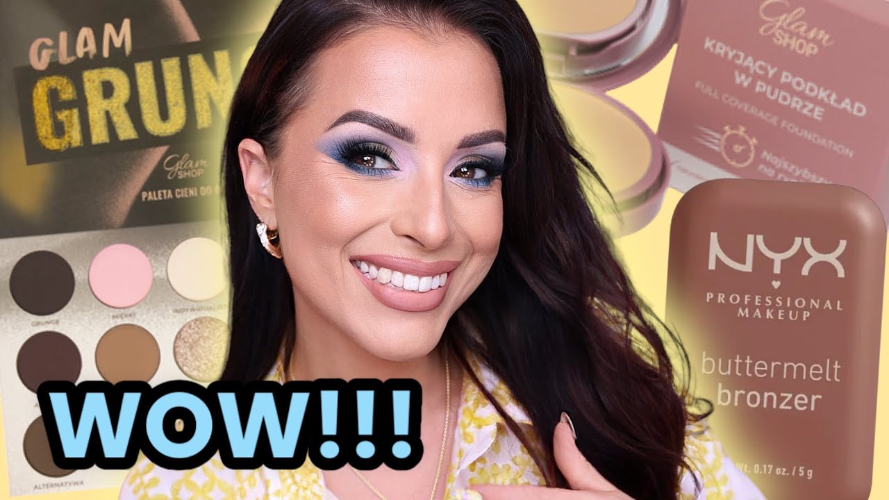 😎 Nowa Paleta GLAMSHOP Grunge i Podkład w Pudrze ! Niesamowity Bronzer Drogeryjny! LECIMY🔥