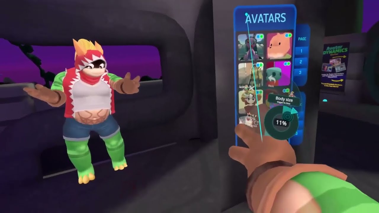 Munch avatar testing in Vrchat