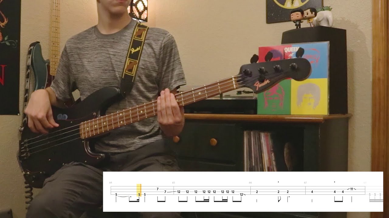 Queen - Las Palabras De Amor | Patreon Request [Bass Cover WITH PLAY ALONG TABS]